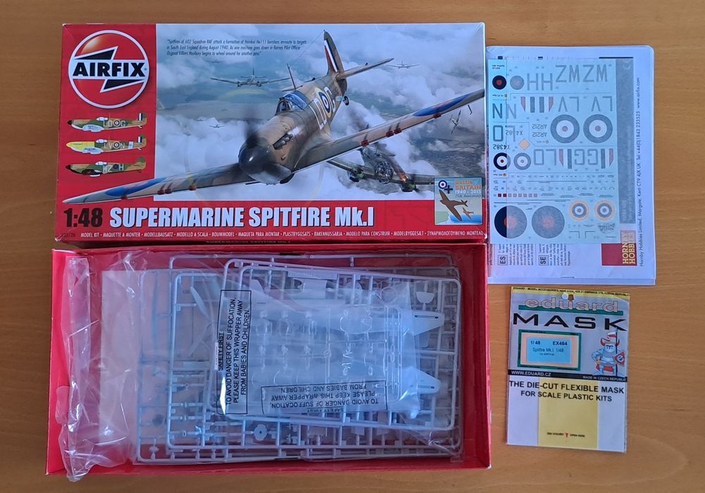 Kit de modelismo Spitfire Mk.I escala 1/48