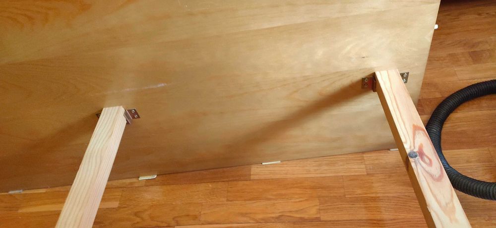 Cama solteiro dupla (madeira maciça pinho mel) + colchão