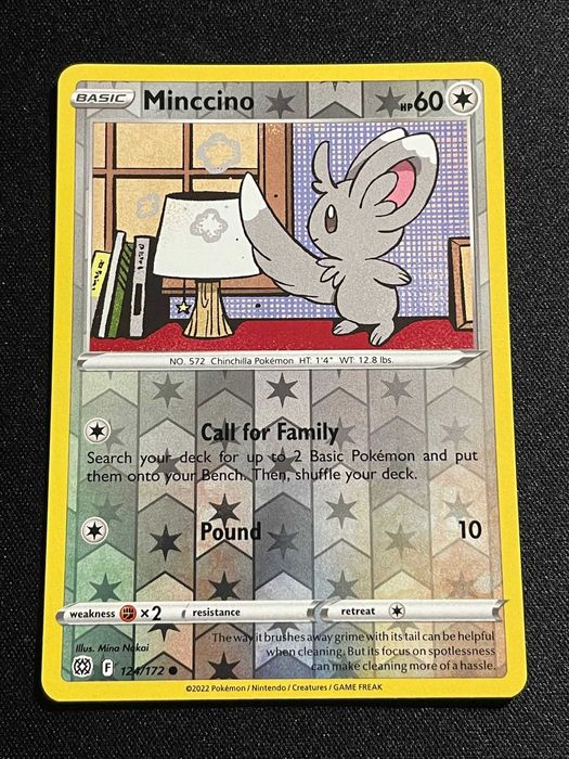 Carta Pokémon Minccino 124/172 Brilliant Stars