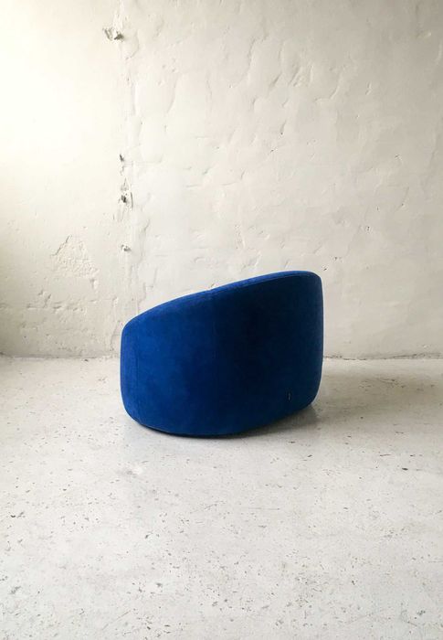 Ligne Roset fotel Pumpkin alcantara proj. Pierre Paulin vintage design