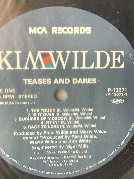 Kim Wilde – Teases & Dares | P‑13071 (Japan, record VG+)