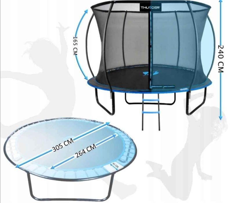 Okazja! Super cena. Tampolina  305 cm *Premium* Mega mocne rury HIT.