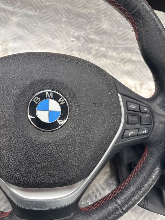 Volante multifunções com airbag BMW serie1 2013 + moca das velocidades com fole.