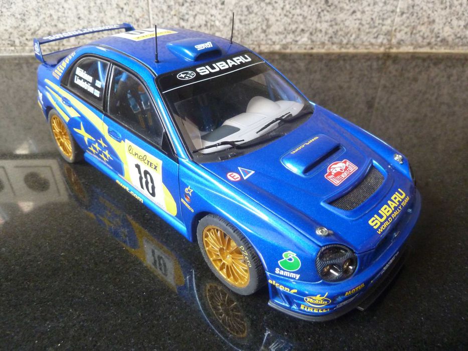 1:18 AutoArt, Subaru Impreza WRC, Rallye Monte Carlo 2002, Minichamps