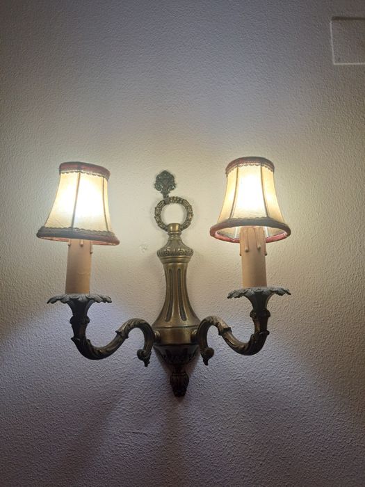 Candeeiros / apliques de parede em latão