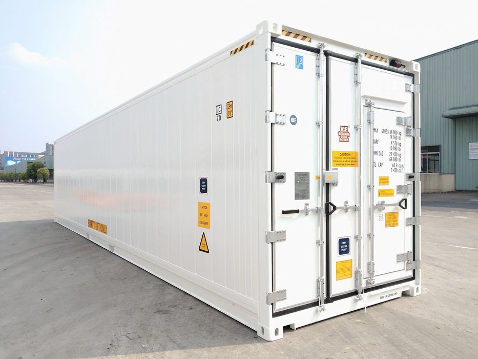 Kontener morski magazyn 40HC RF chłodniczy, chłodnia, nowy, gwarancja!