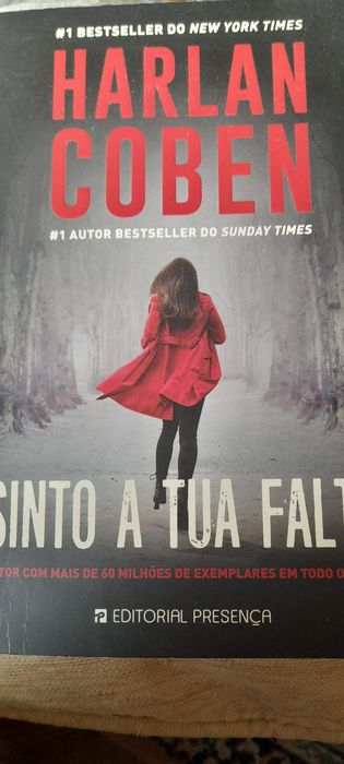 Livro Sinto a tua falta de Harlan Coben.