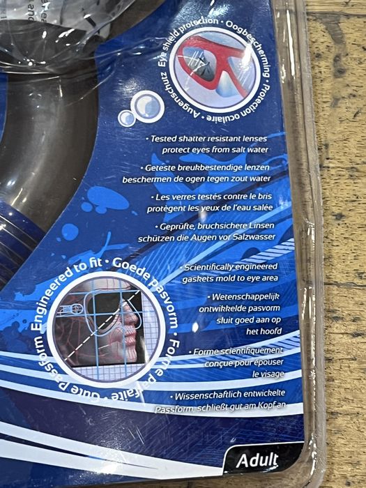 Kit de Snorkeling Adulto SportX - Máscara Vidro Temperado + Tubo