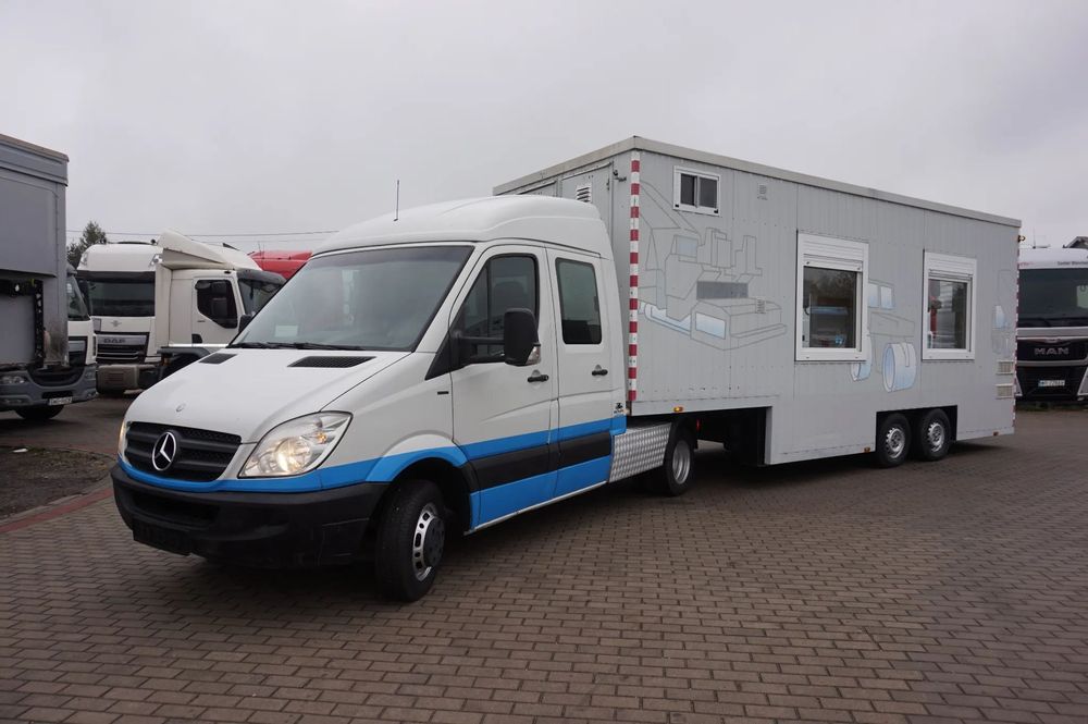 Mercedes-Benz Sprinter 518 + Naczepa VELDHUIZEN P33-4 / KAMPER - Konter / Stan bardzo Dobry !