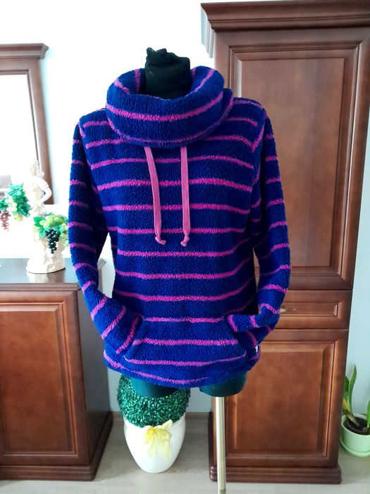 40/42 George Polar damski sweter zimowy ciepły bluza polarowa kangurek