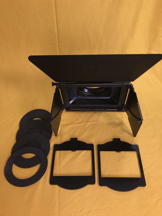 Matte Box Phottix Profissional de Cinema + Suporte Rods + Adaptadores