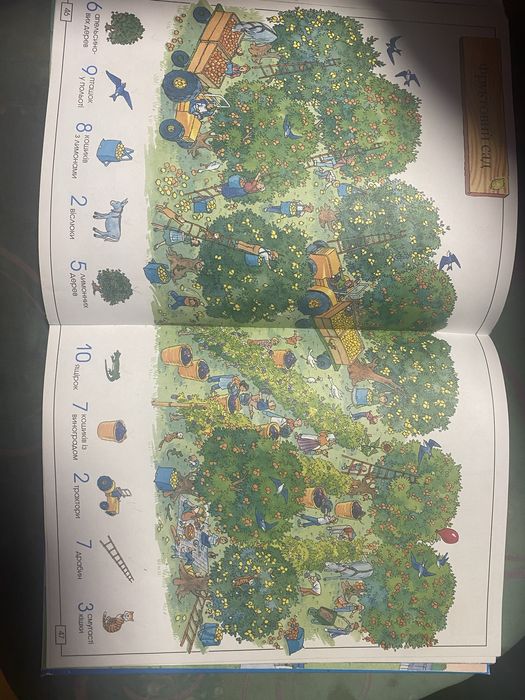 Дитяча книжка «відшукай та порахуй»