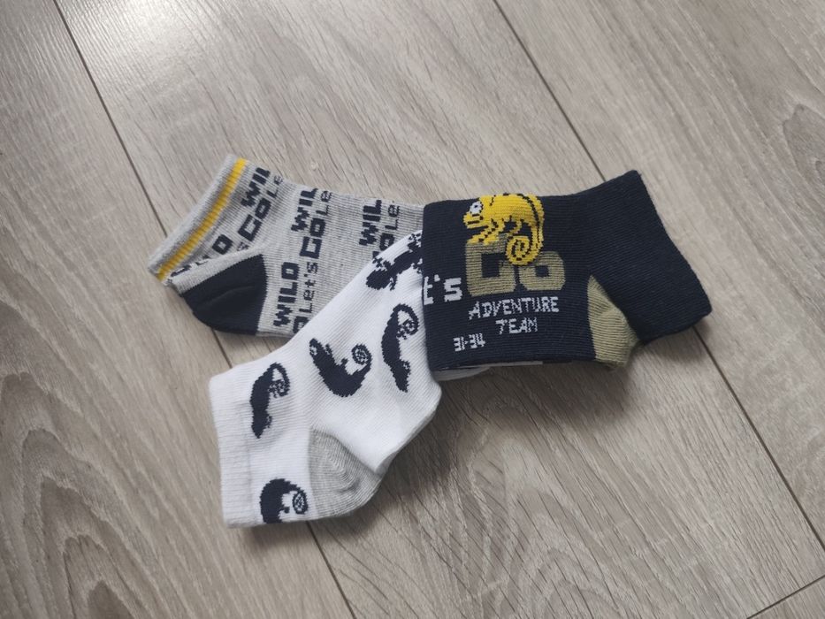 Zestaw trójpak skarpetki chłopięce 31-34