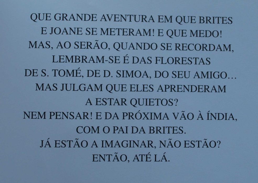 Brites e Joane Vão de Aventura em S. Tomé de Paula Bárcia