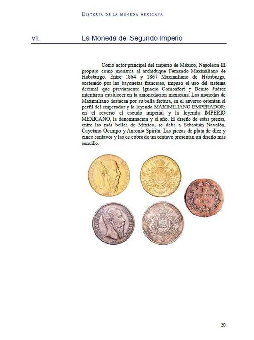 México - - - História da Moeda Mexicana - - - - - Livro de Moedas
