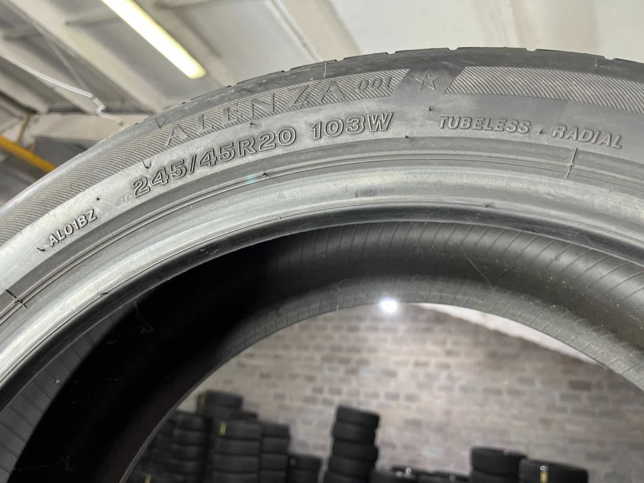 LS1933 Різноширокі літні шини 245/45r20 275/40r20 Bridgestone Alenza 001 комплект резина р20