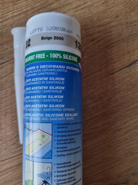Silikon Mapei kolor 132 beż nowy