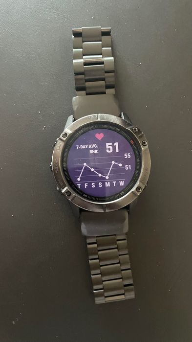 Relógio Garmin Fénix 6X Pro + Monitor Cardíaco HRM-Dual Preto