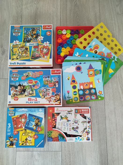 Gry i zabawki, puzzle, karaoke  psi patrol wader