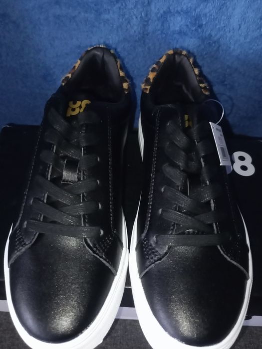 Nowe damskie sneakersy czarne panterka  rozmiar 40 UP8