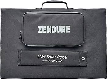 Składany turystyczny panel solarny o mocy 60W teczka ZENDURE