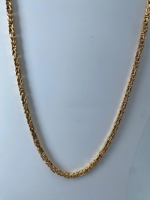 Złoty łancuszek 585 - splot królewski