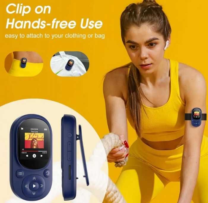 Odtwarzacz MP3/MP4 Digital LCD 1.44-calowy ekran 32GB pamięci ttst803