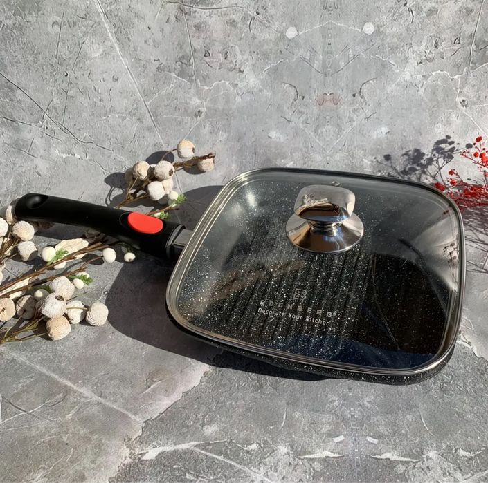 Сковорода гриль 28 см Edenberg EB-8130 сковородка пательня сковорідка