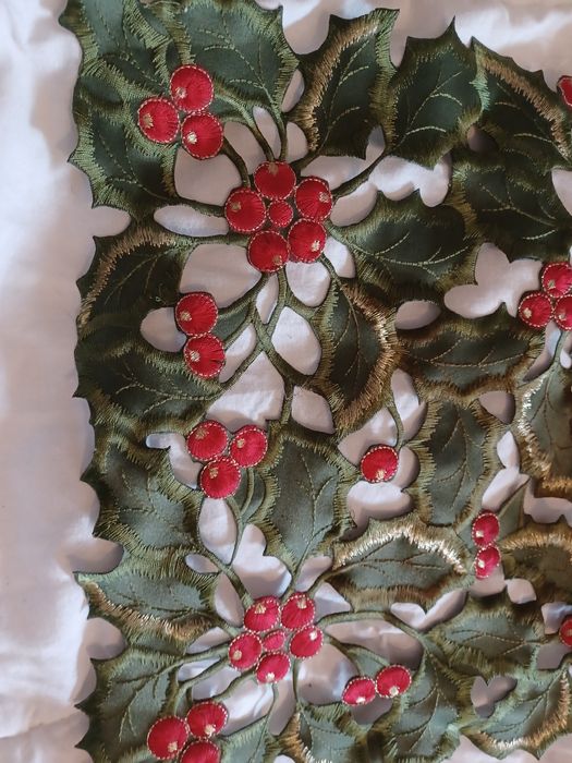 Green Christmas Tablecloth