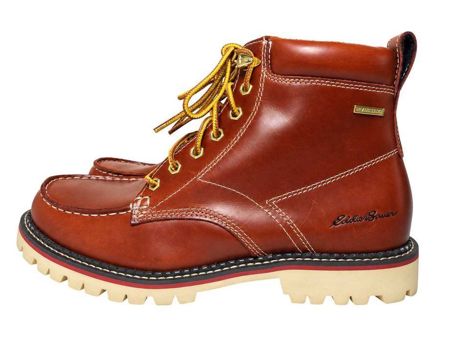 DP38 Eddie Bauer Buty Męskie Zimowe Ocieplane Skórzane Trapery Moc Toe 44.5