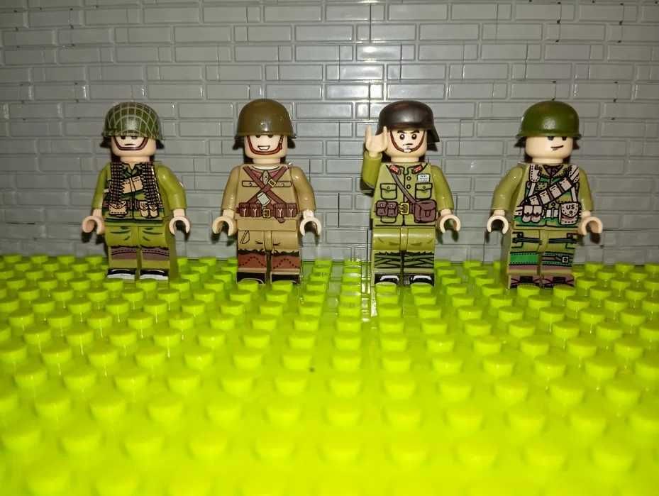 Zestaw 30 figurek żołnierze wojsko klocki militaria armia