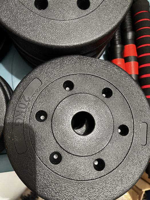 Kit musculação com varios pesos