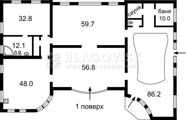 Хлебча - дом 1263 м кв на 140 сотках