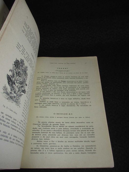 Livro Como Deve Cultivar as Suas Plantas Joaquim Moreira da Silva