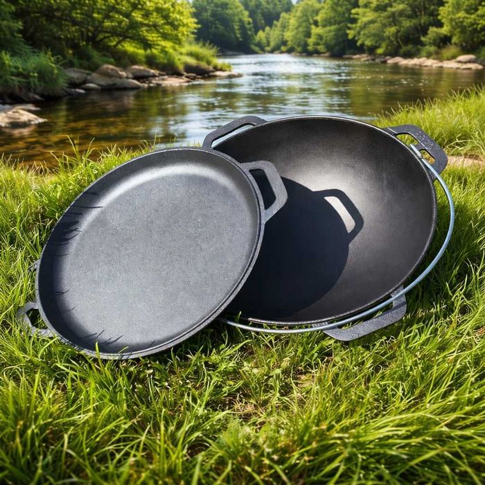 Казан Казанок татарский чугунный чавун 4|6|8|10|12|15л|сковорода(гриль