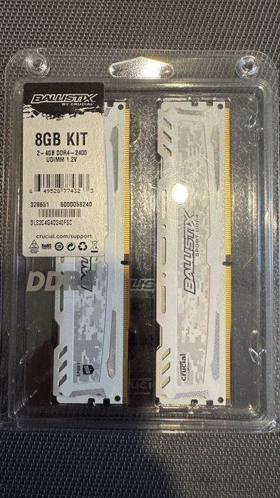 16GB RAM 4 x 4GB Crucial Ballistix DDR4