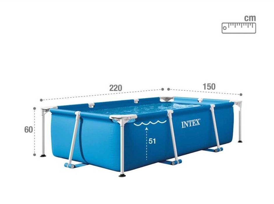 Piscina retangular Intex