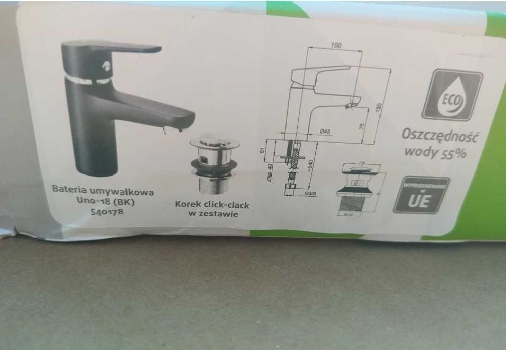 Nowa bateria umywalkowa