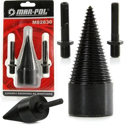 Świder łuparka do drewna na wiertarkę M12 42mm