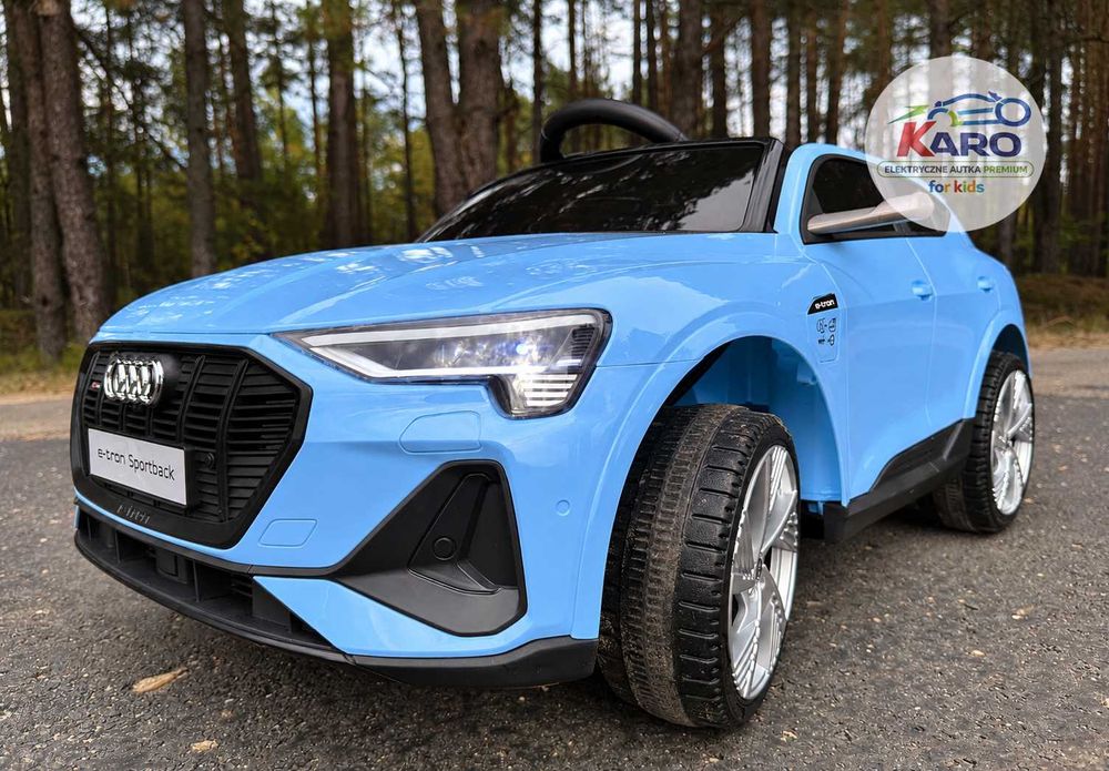 Audi E-Tron Sportback Auto Dla Dzieci 4x4 Na Akumulator Radio FM Full LED