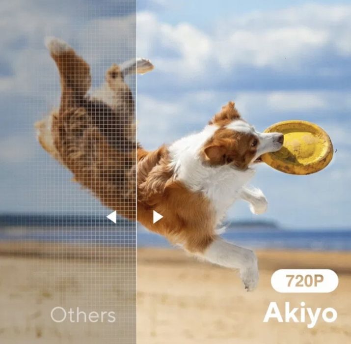 Projektor LCD AKIYO O1 biały Dla dzieci Pod namioty