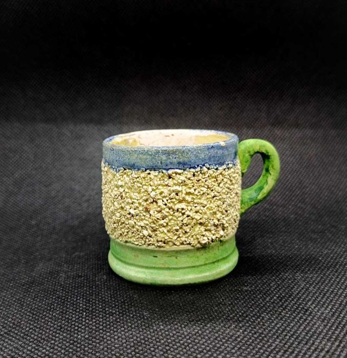 Caneca antiga faiança portuguesa Caldas da Rainha