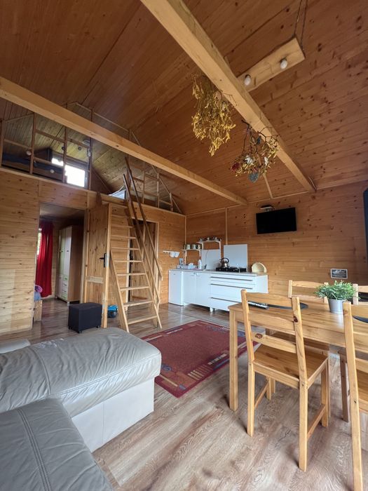 Domek całoroczny Bieszczady  ogrodzony kominek, altana, grill