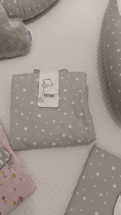 Kit Completo de Artigos de Bebé – Amamentação, Ninho, Muda‑Fraldas e Acessórios