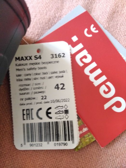 Kalosze męskie bezpieczne Demar rozm.42