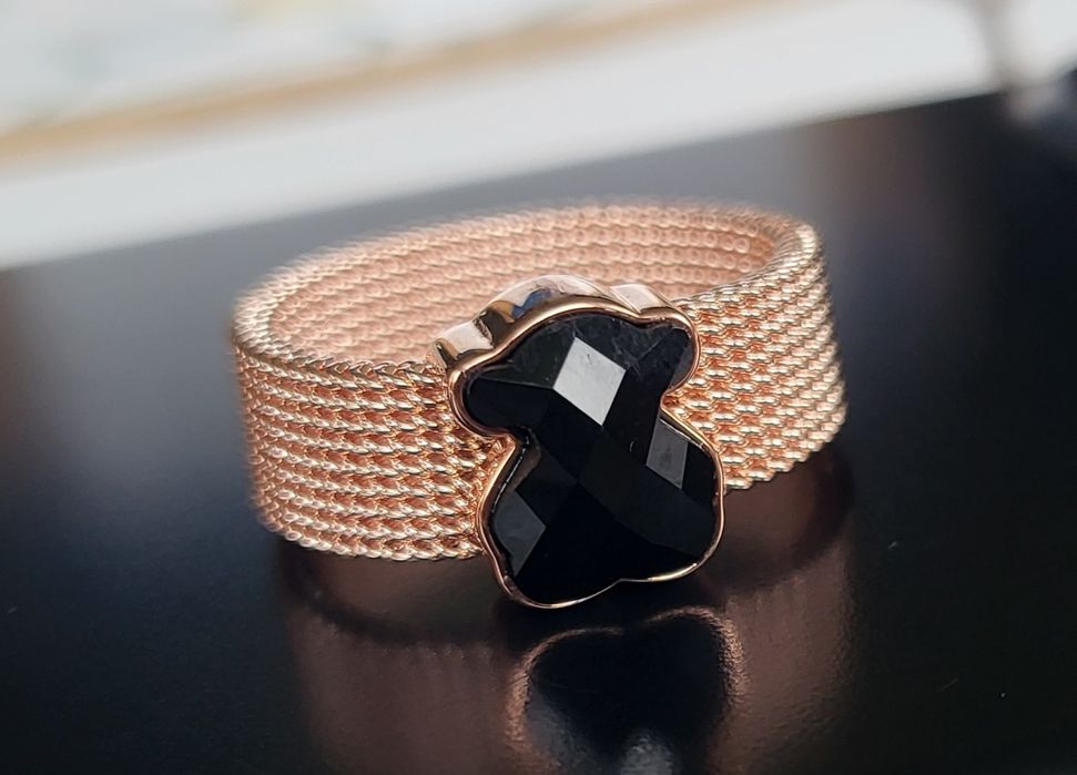 Pierścionek Tous z onyxem