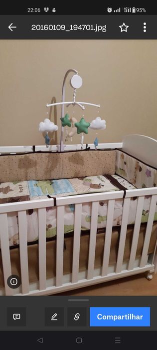 Berço Micuna sweat bear 60x120cm +gaveta+colchão