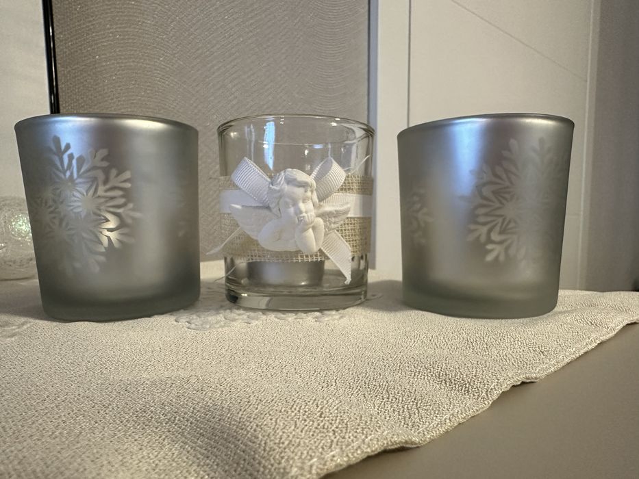 Zestaw 3 świeczników