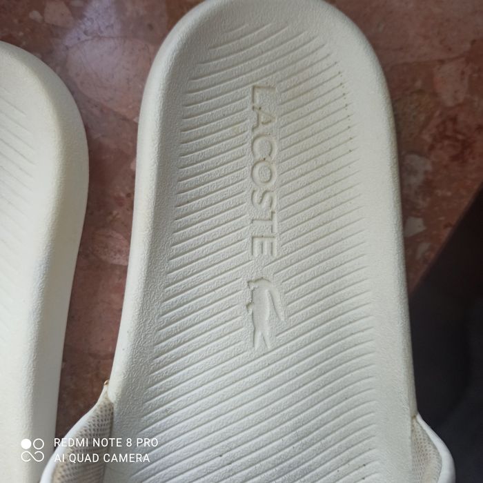 Klapki Lacoste z krokodylkiemm