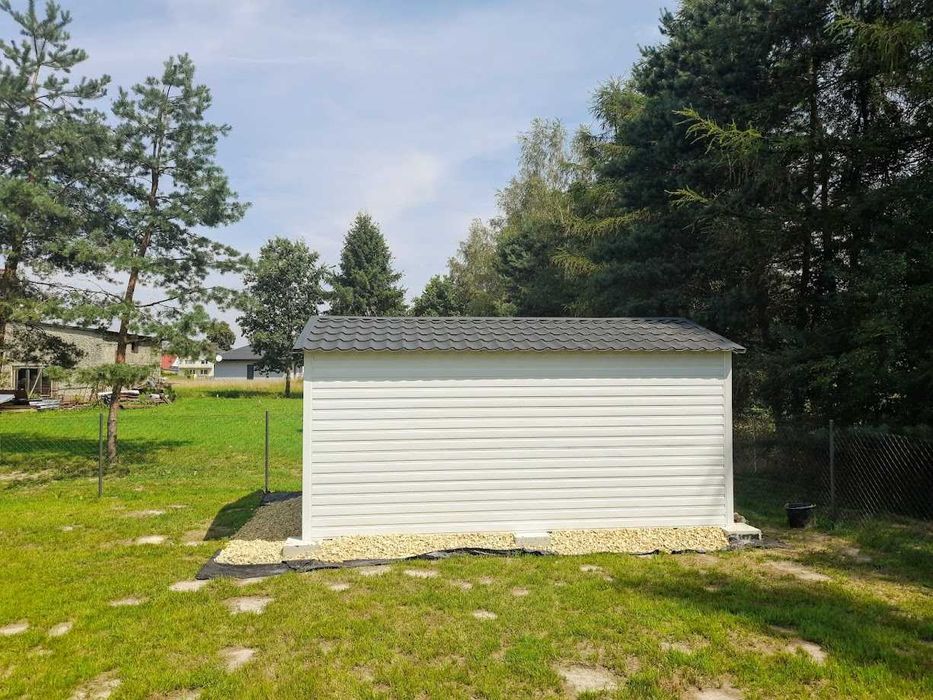 Garaż 3x5 dach dwuspadowy